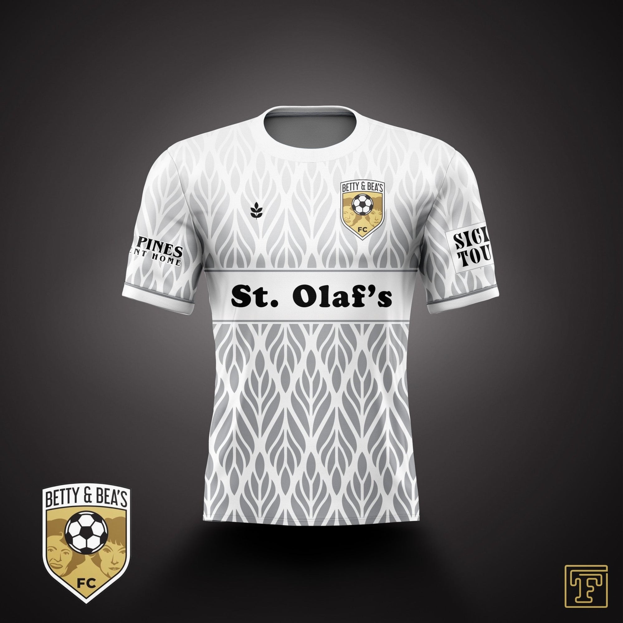 Betty & Bea's FC Charity Home Kit-Olive & York