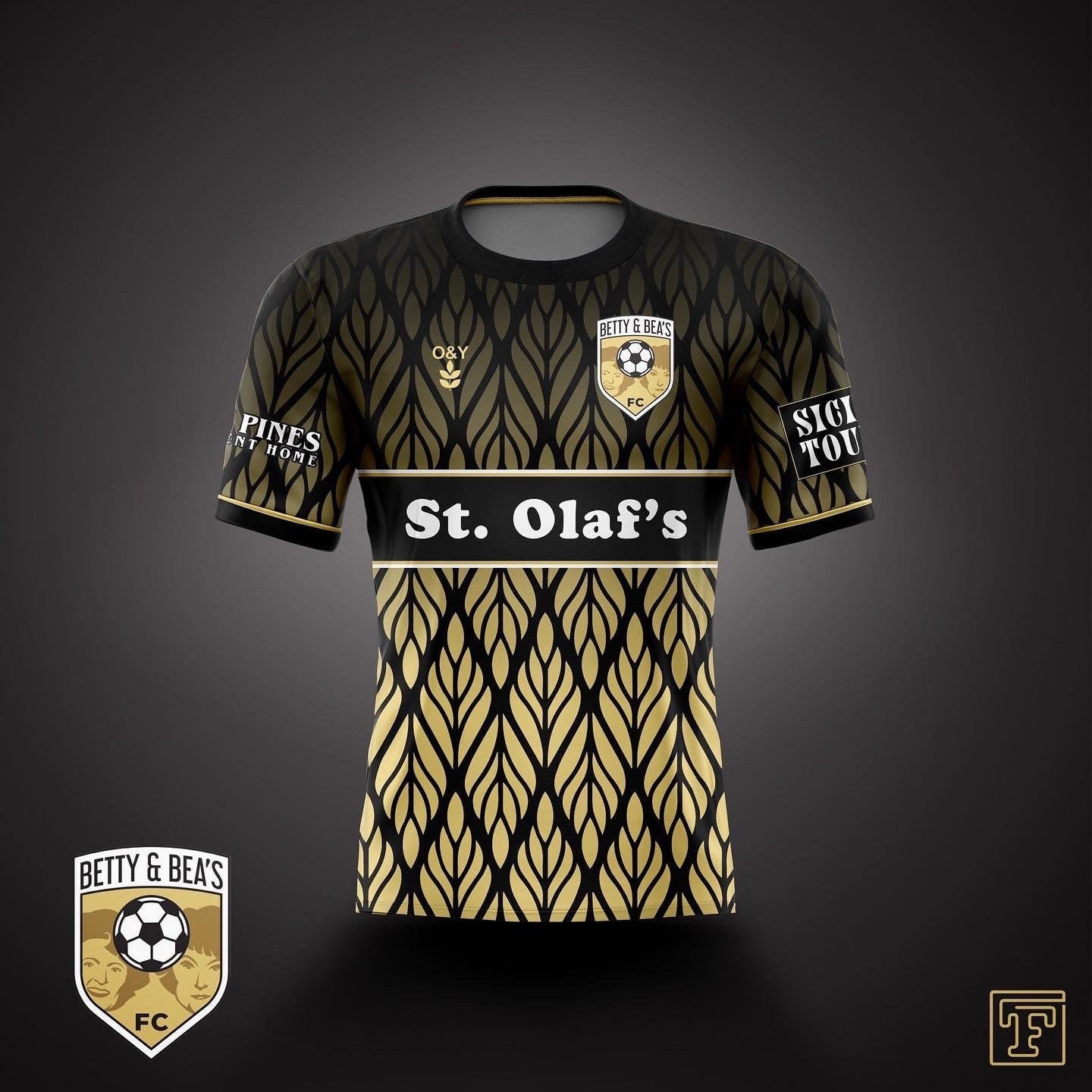 Betty & Bea's FC Charity Away Kit-Olive & York