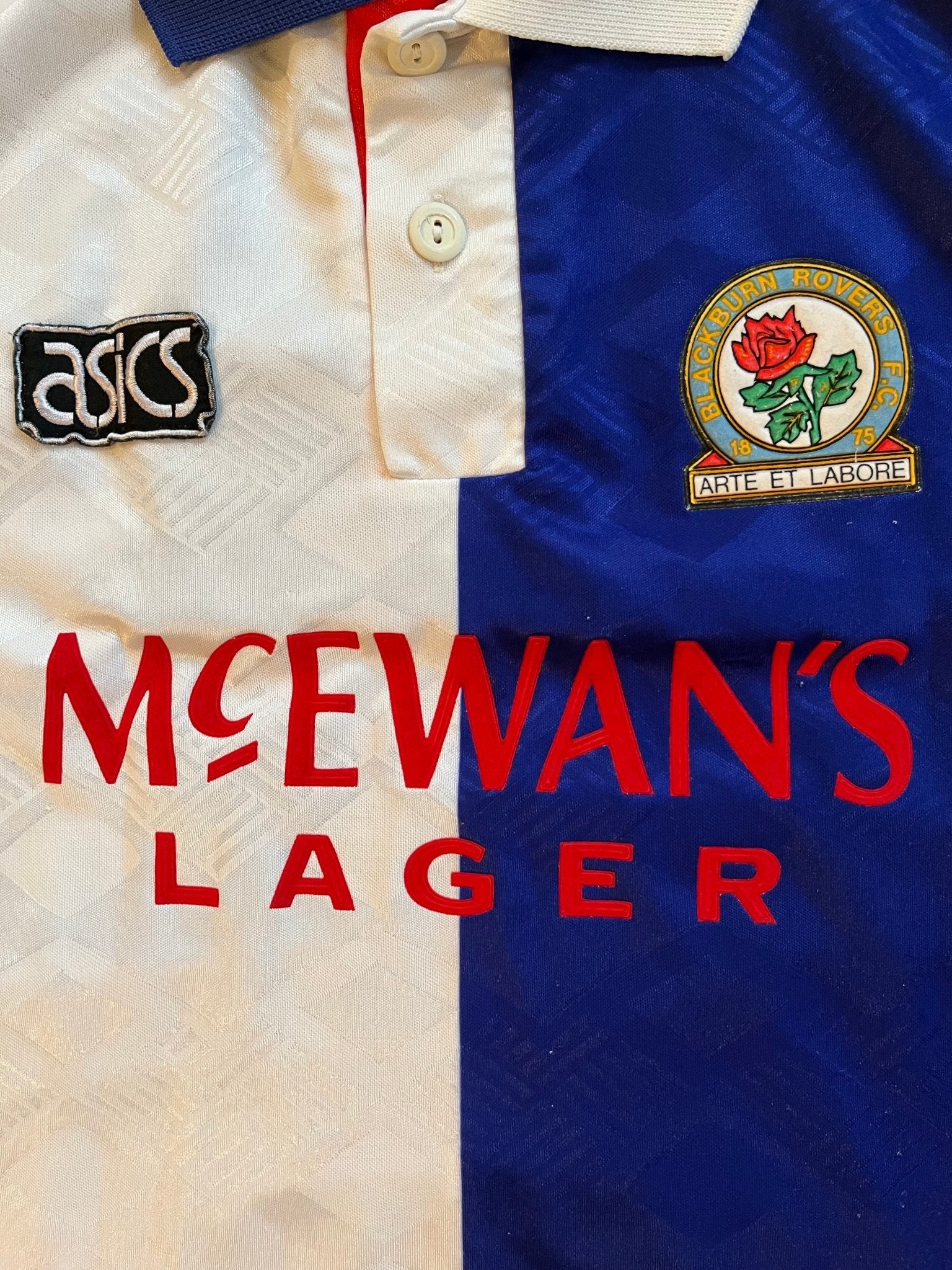 Blackburn Rovers Vintage 1993/94 Home Jersey - Size XL-Olive & York
