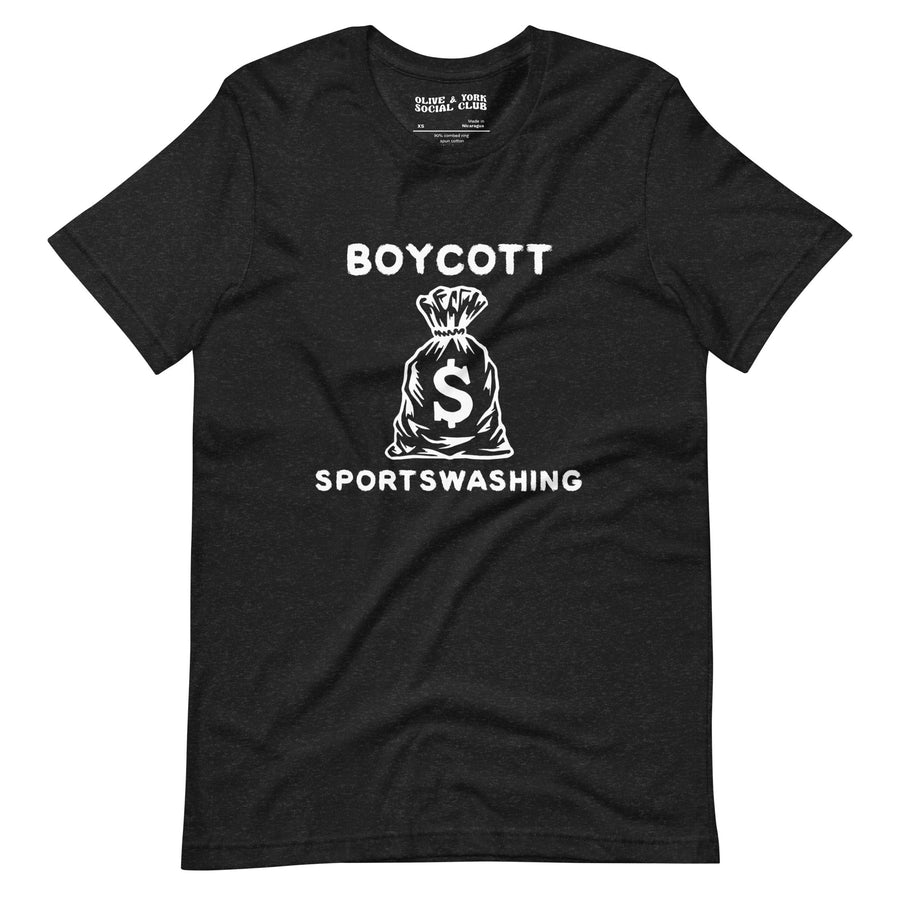 Boycott Sportswashing Unisex T-shirt-Olive & York