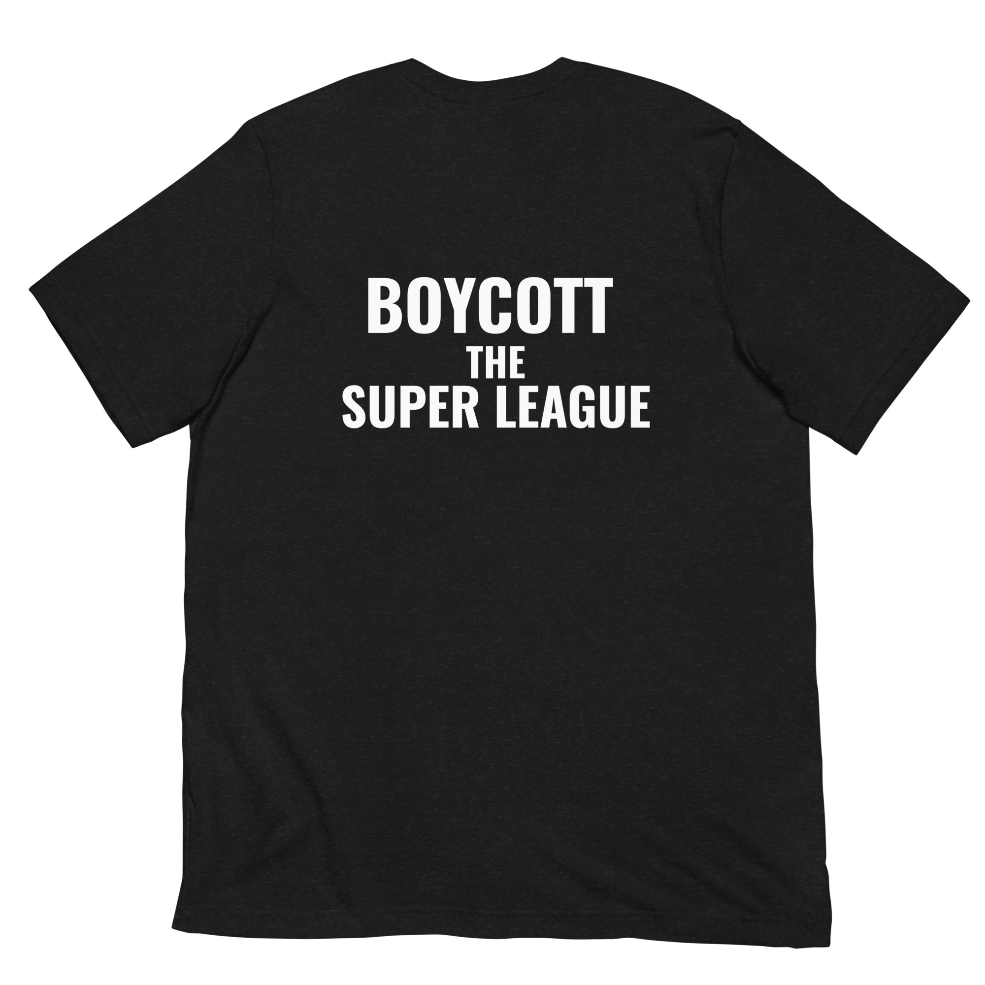Boycott The Super League 2-Sided Unisex t-shirt-Olive & York