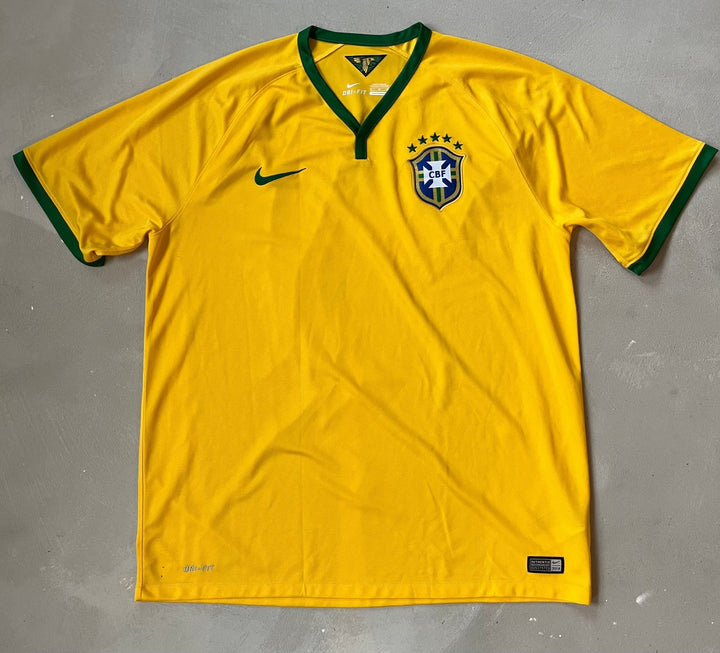 Brazil 2014 Vintage Home Jersey-Olive & York