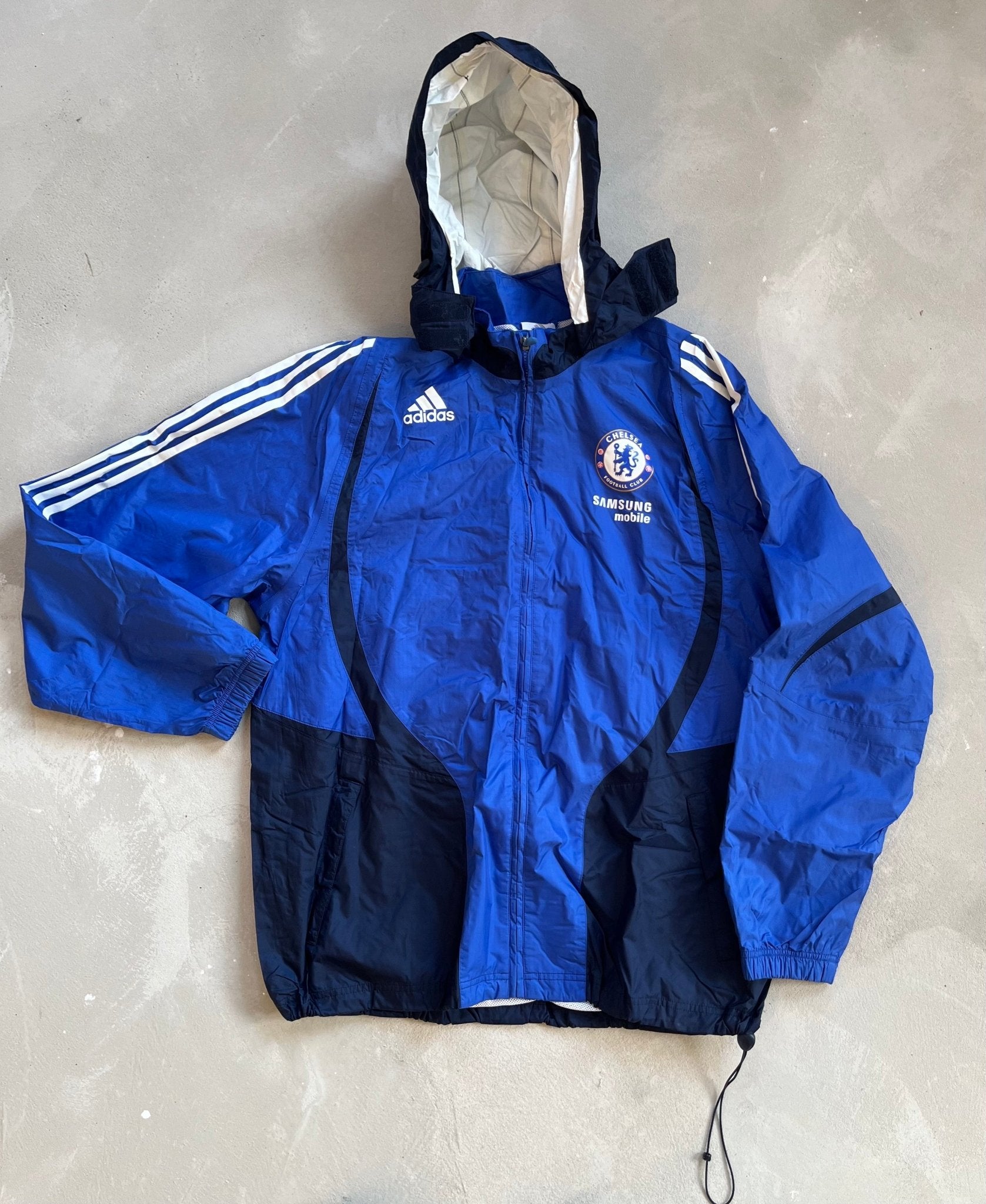 Chelsea Vintage Training Hooded Jacket - Size Large-Olive & York