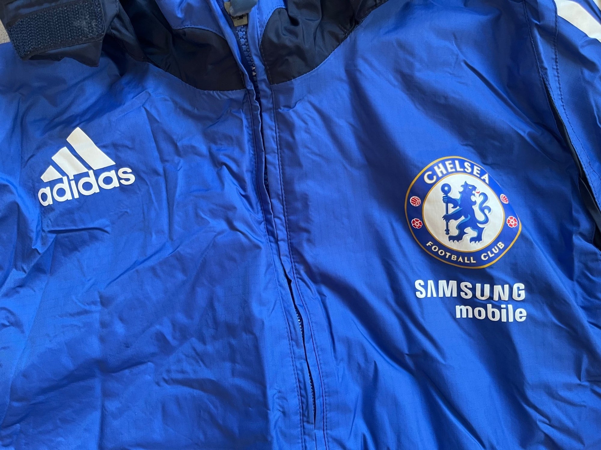Chelsea Vintage Training Hooded Jacket - Size Large-Olive & York