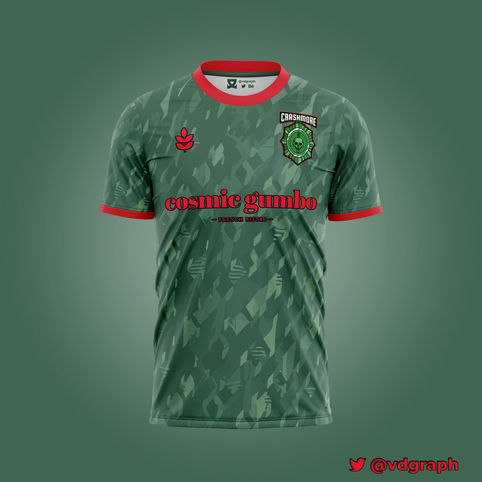 Crashmore FC Jersey-Olive & York