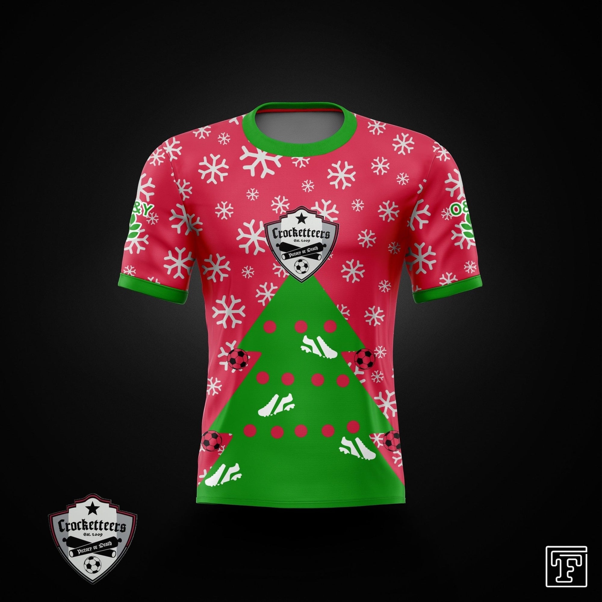 Crocketteers Ugly Christmas Jersey-Olive & York
