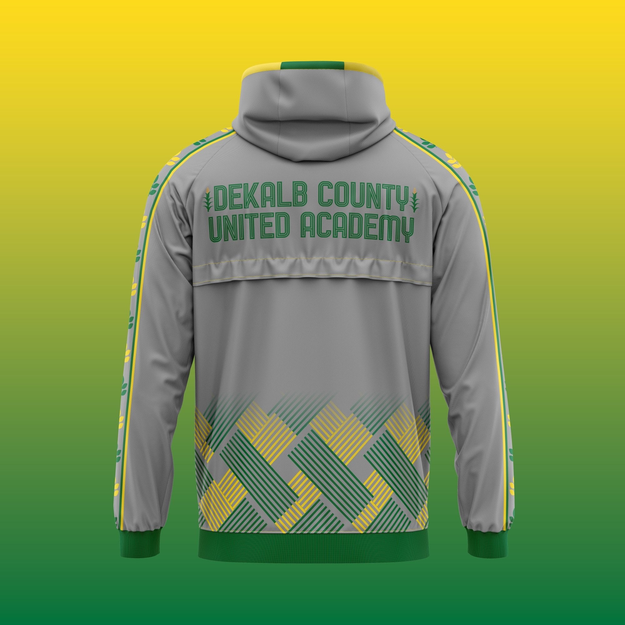 Dekalb County United Academy Hoodie Team Jacket-Olive & York