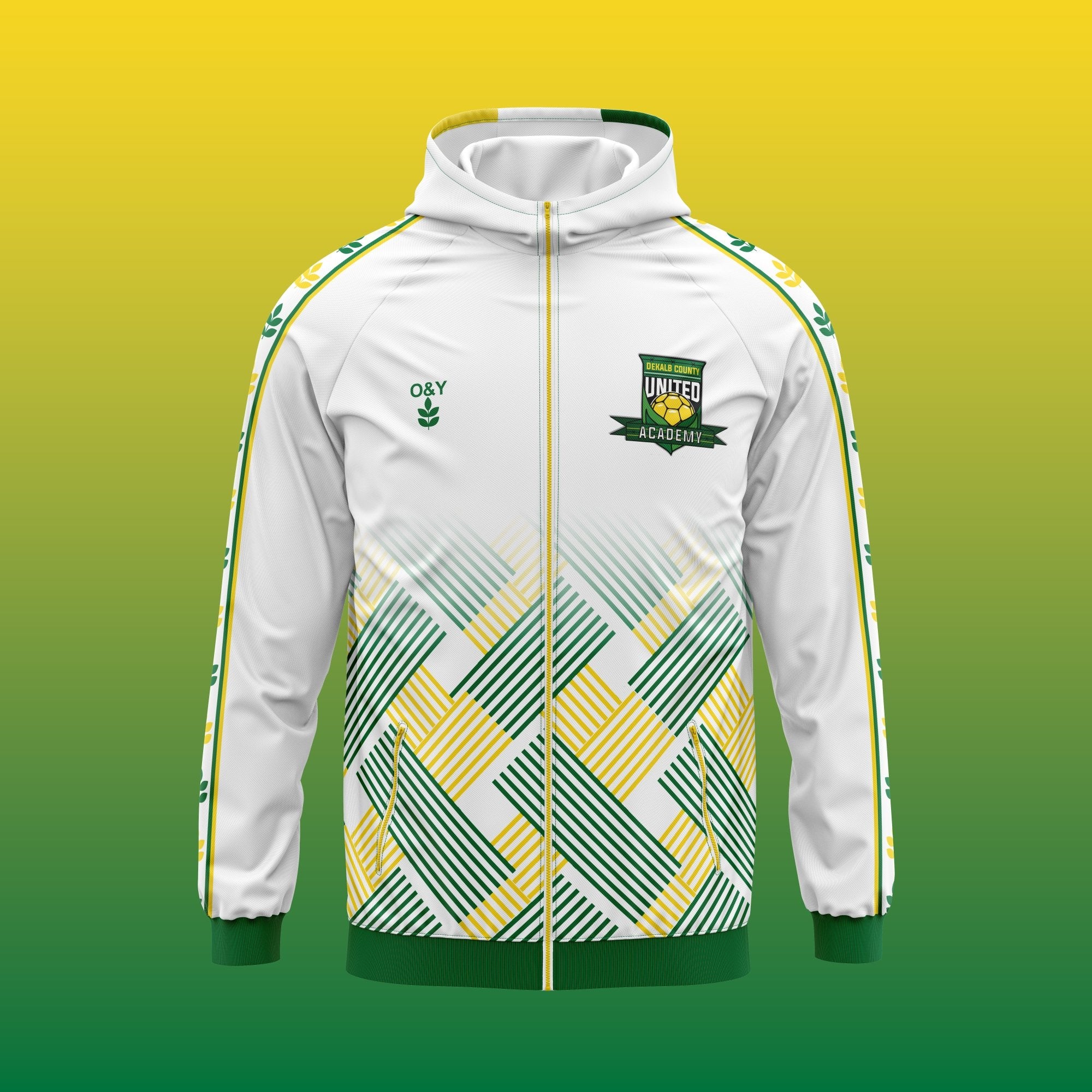 Dekalb County United Academy Hoodie Team Jacket-Olive & York
