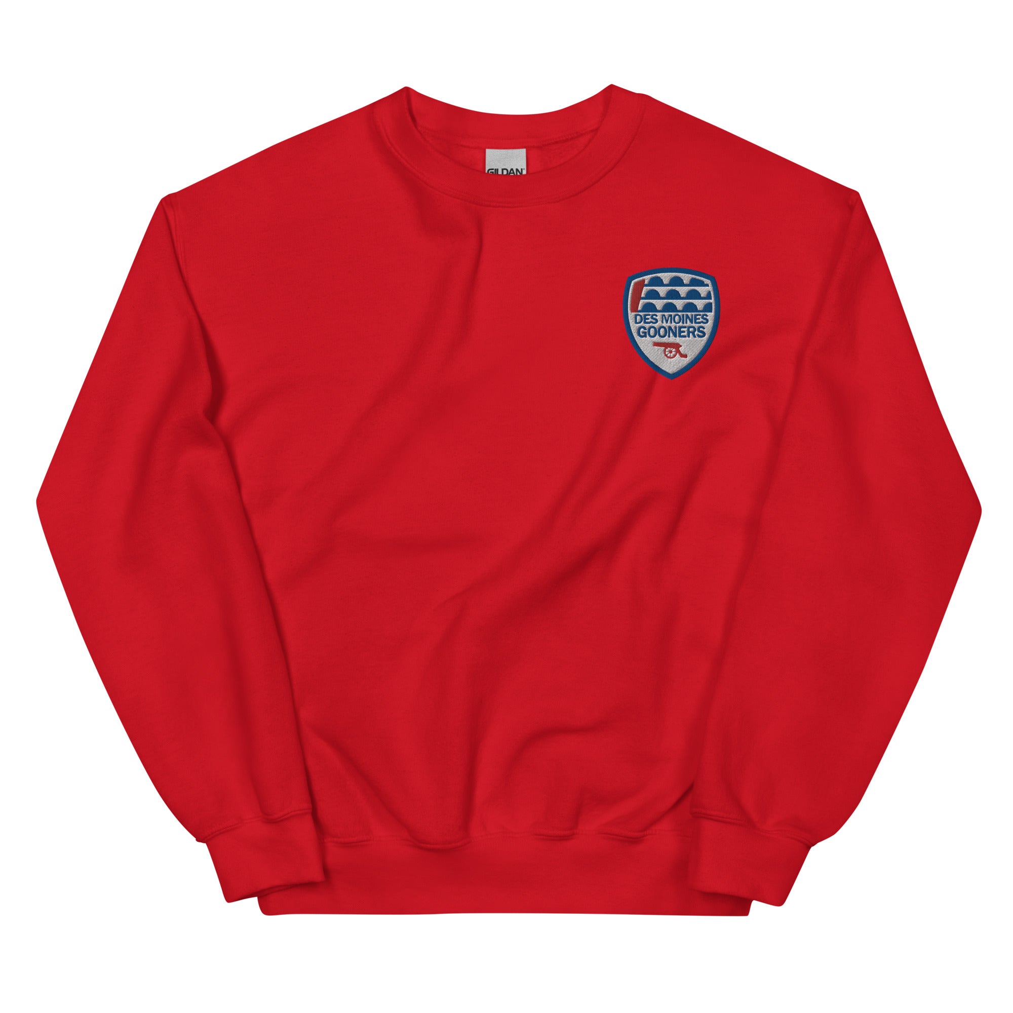 Des Moines Gooners Embroidered Unisex Sweatshirt-Olive & York