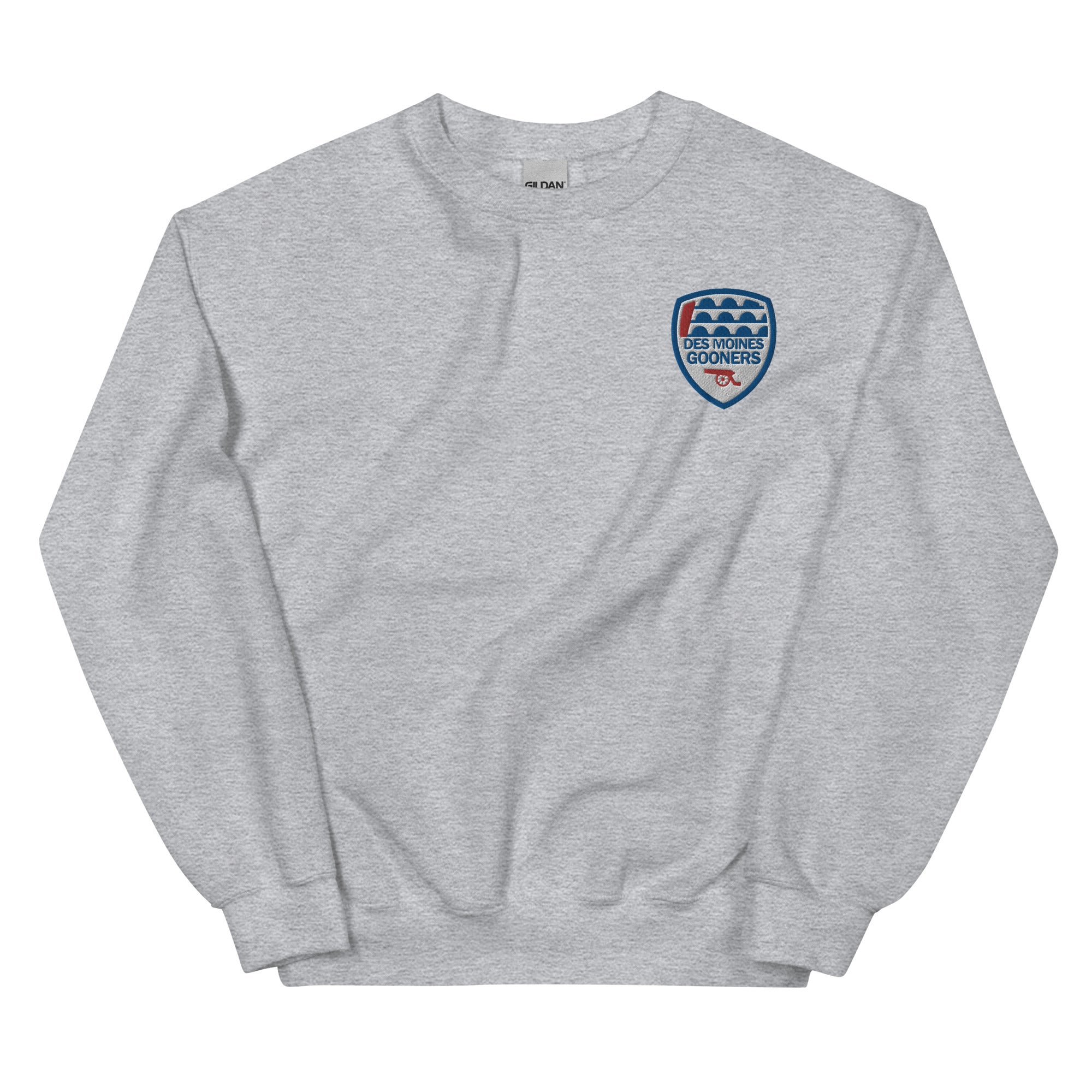 Des Moines Gooners Embroidered Unisex Sweatshirt-Olive & York