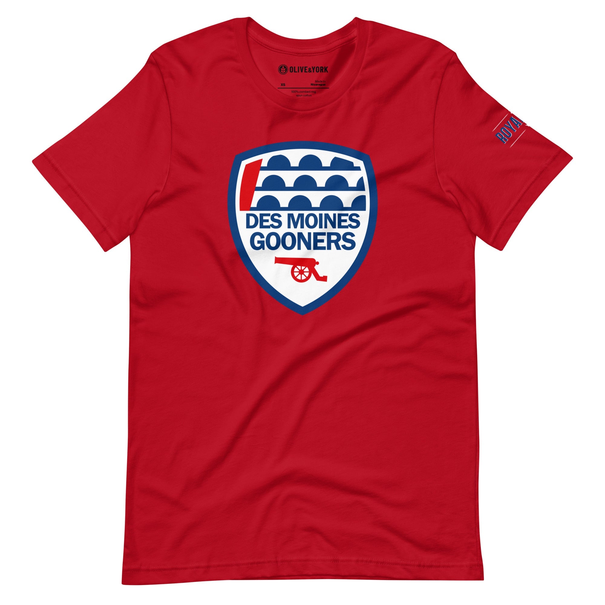 Des Moines Gooners Unisex T-Shirt-Olive & York
