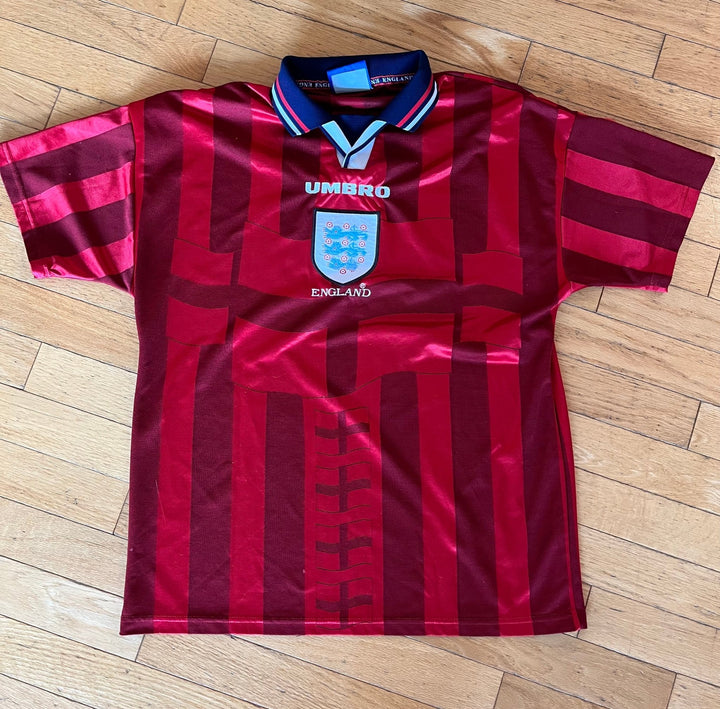 England 1998 Away Jersey-Olive & York