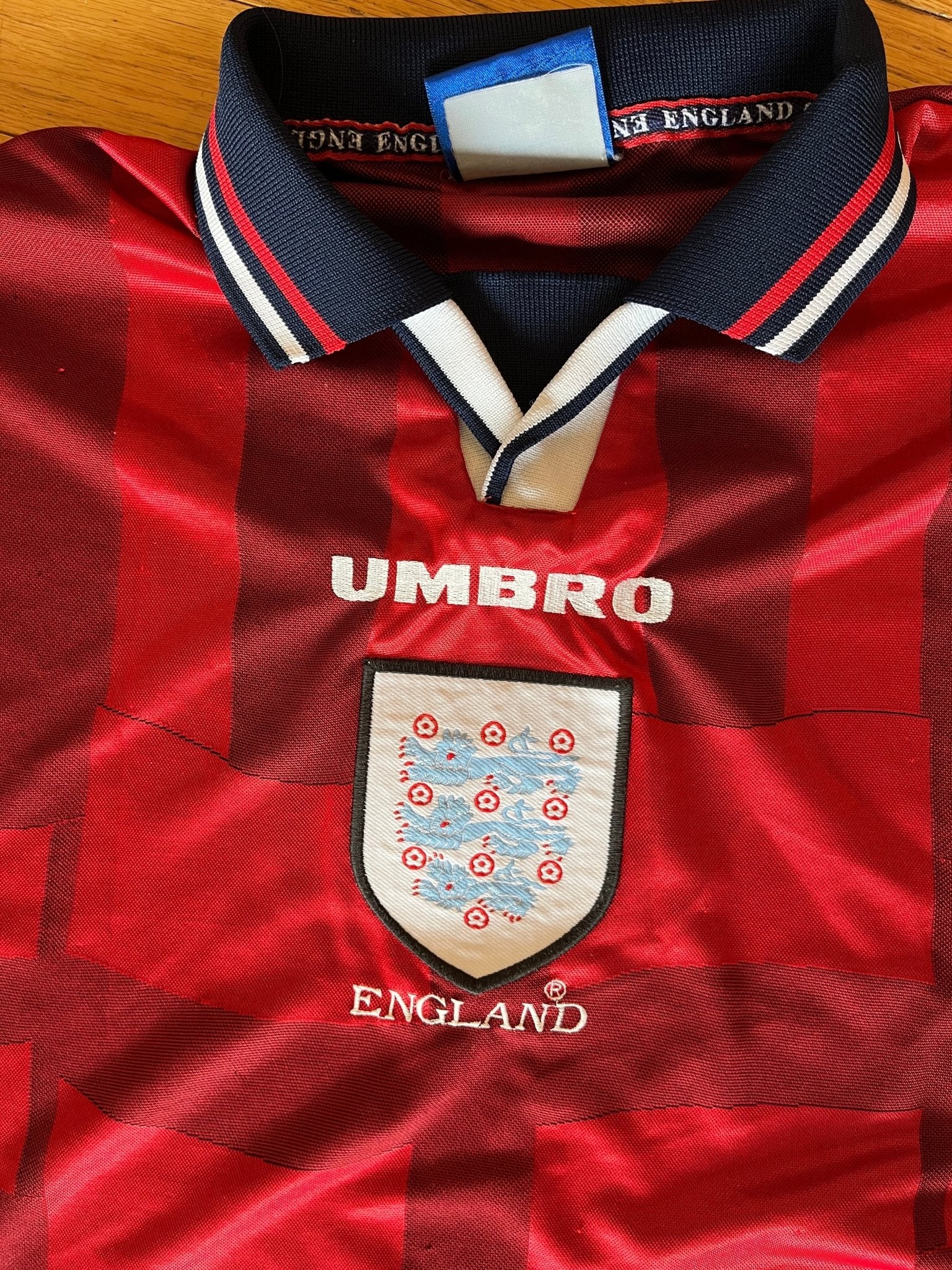 England 1998 Away Jersey-Olive & York