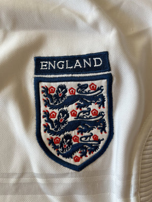 England 2000 Vintage Soccer Jersey-Olive & York
