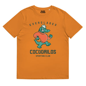 Everglades Cocodrilos Unisex organic cotton t-shirt-Olive & York