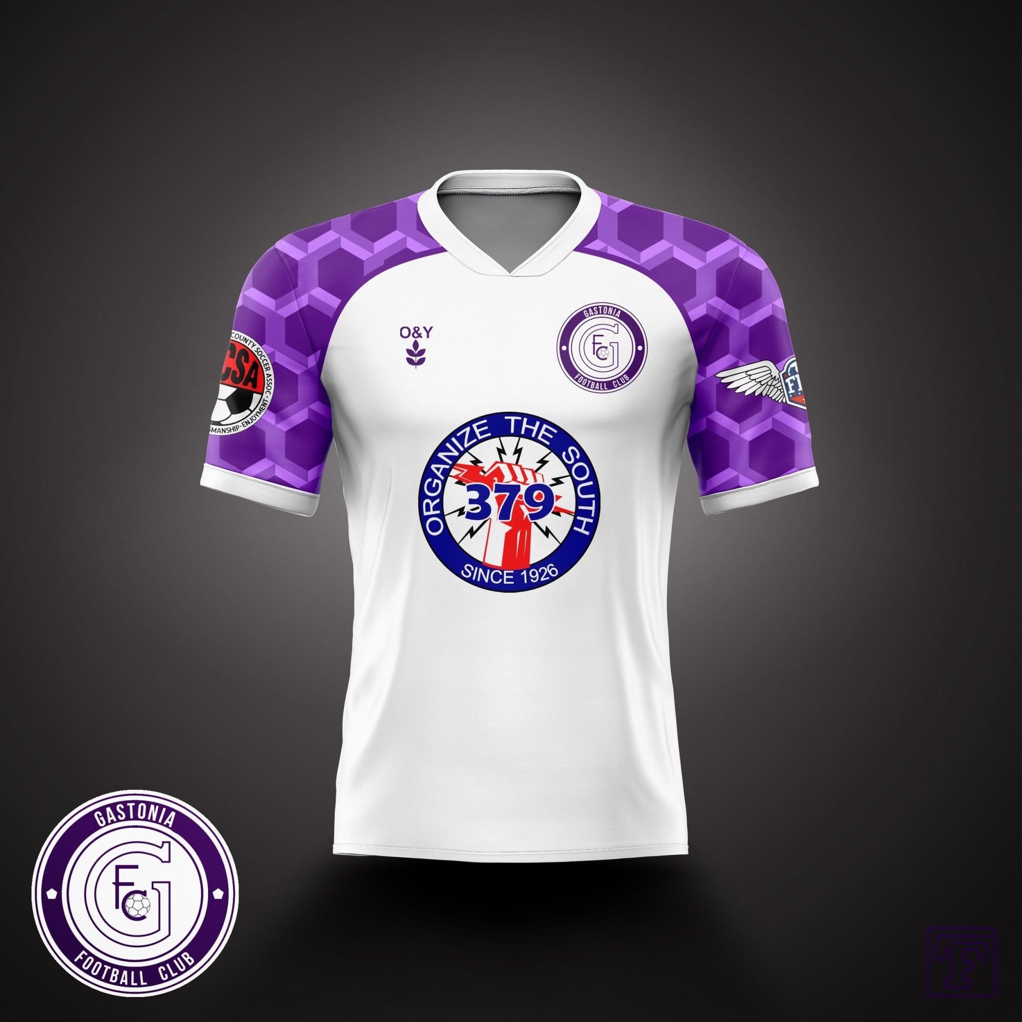 Gastonia FC Away Kit-Olive & York