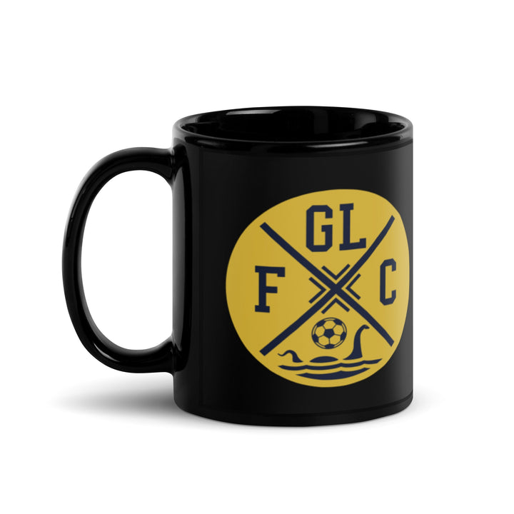 GLFC Black Glossy Mug-Olive & York