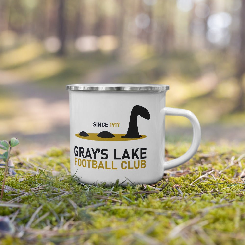 GLFC Monster Camping Enamel Mug-Olive & York