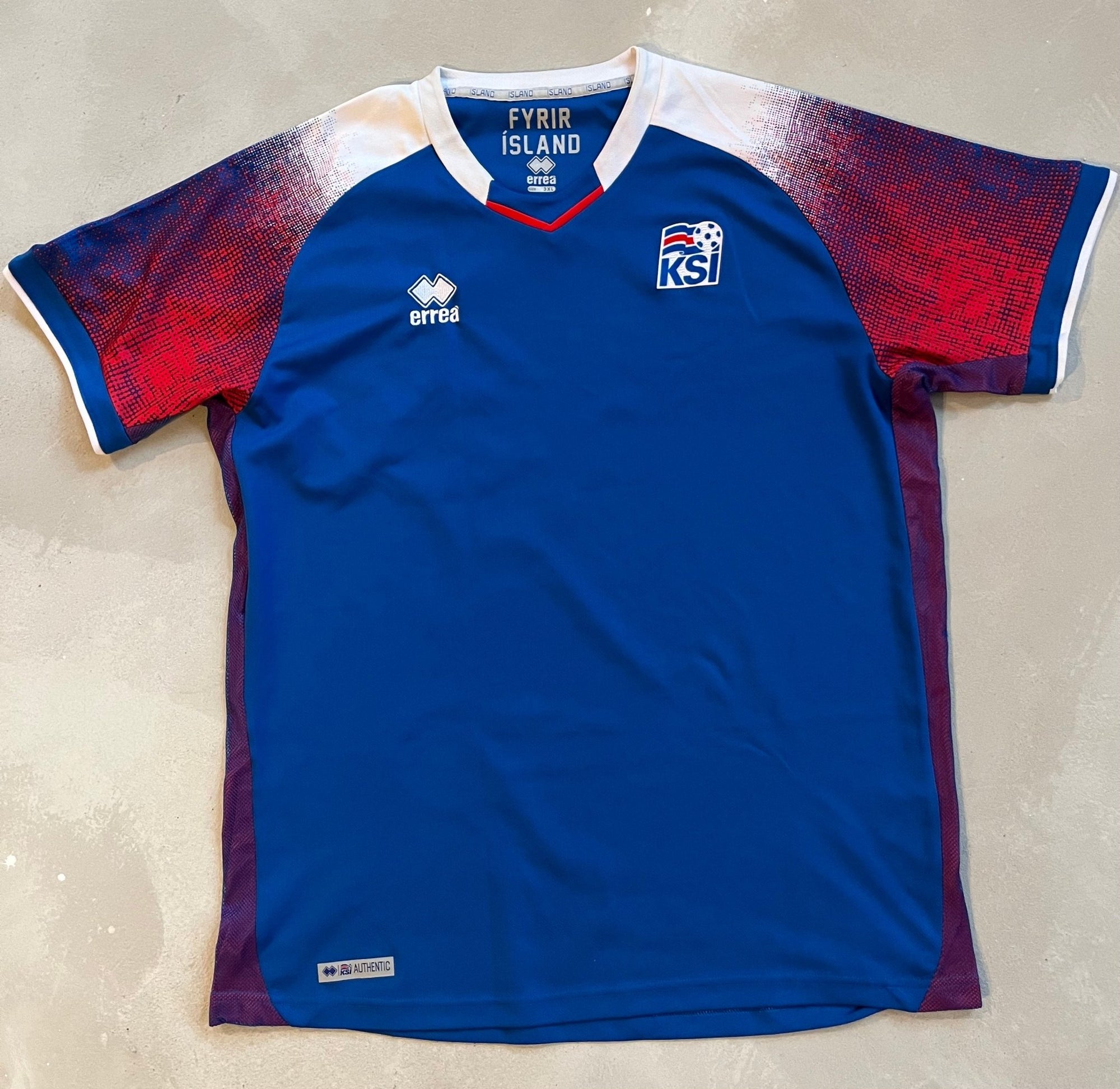 Iceland Vintage 2018 National Team Jersey - Size 3XL-Olive & York