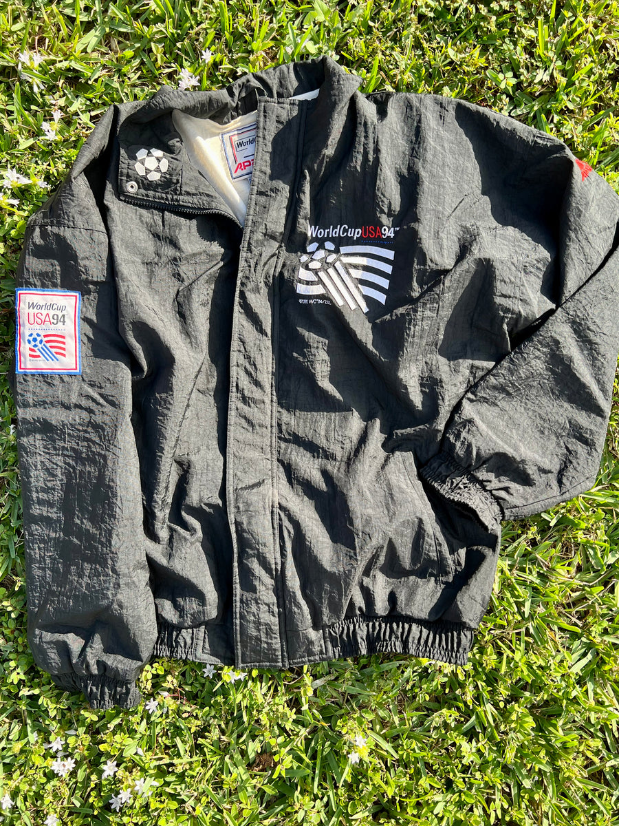 Vintage 1994 World Cup USA '94 Apex Windbreaker Jacket-Olive & York