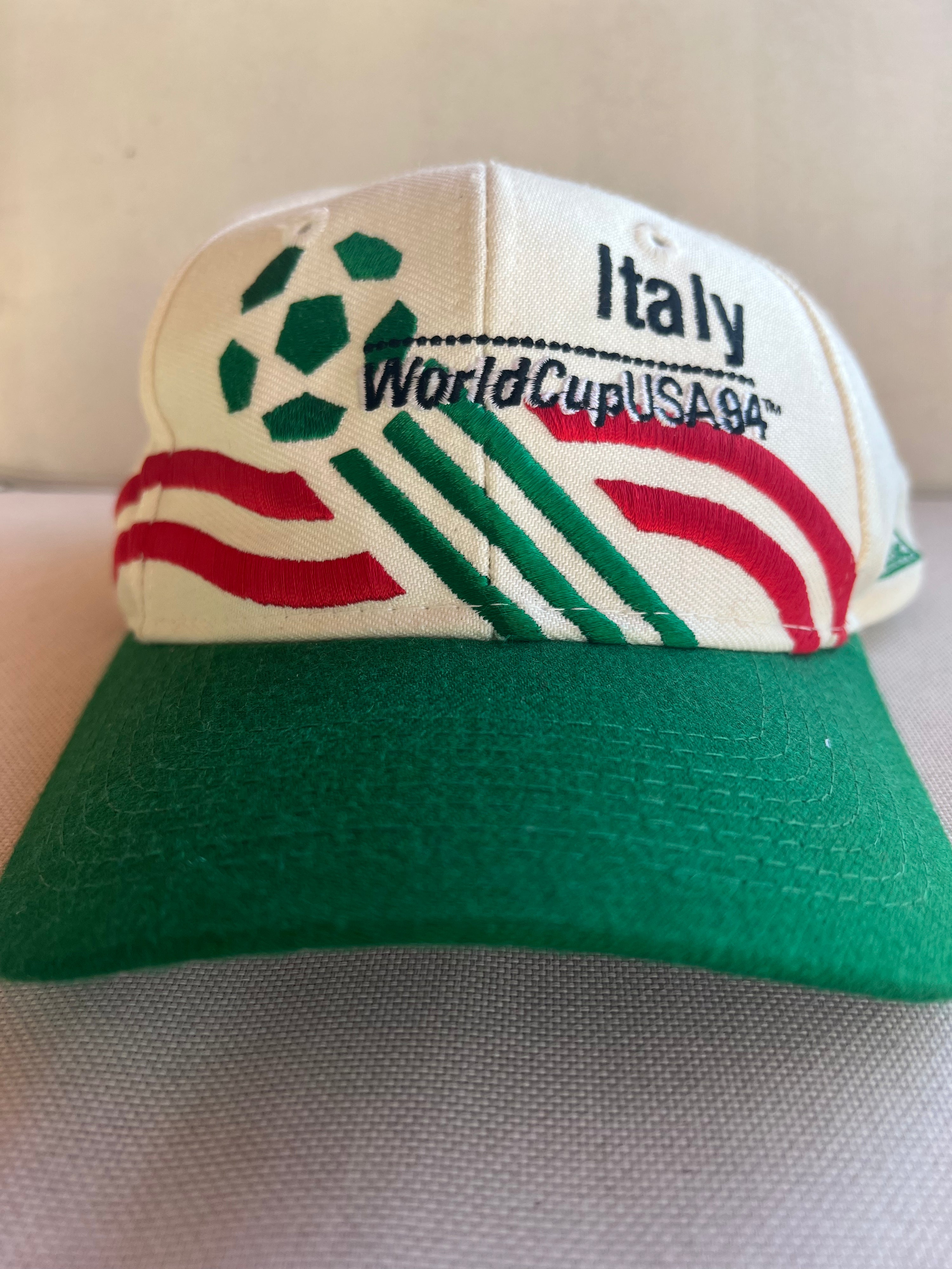 Vintage Italy USA World Cup ‘94 Snapback Hat-Olive & York