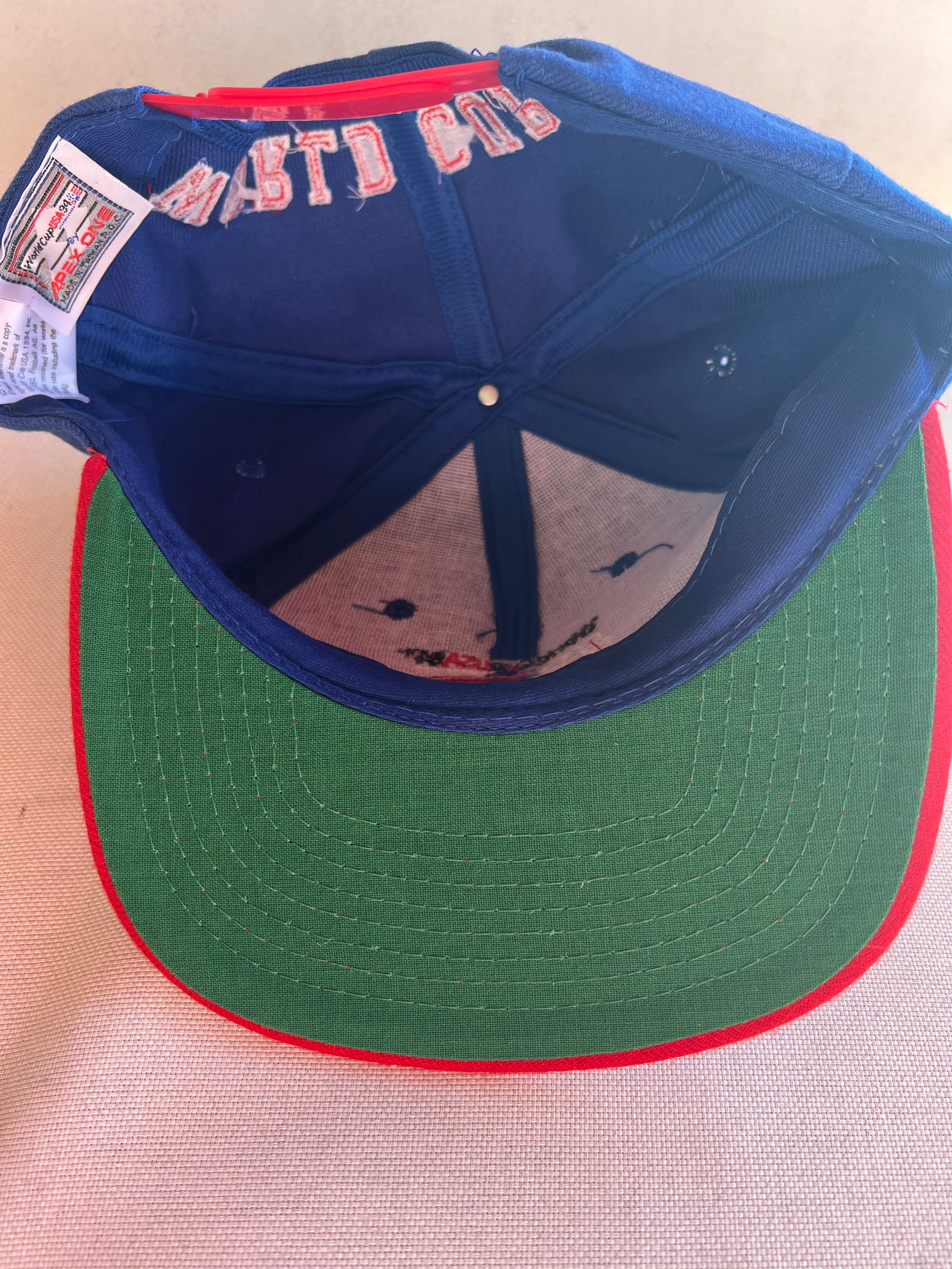 Vintage USA World Cup ‘94 Snapback Hat-Olive & York