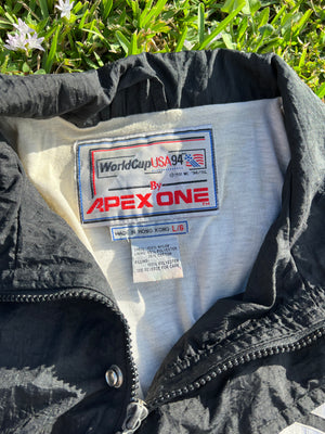 Vintage 1994 World Cup USA '94 Apex Windbreaker Jacket-Olive & York