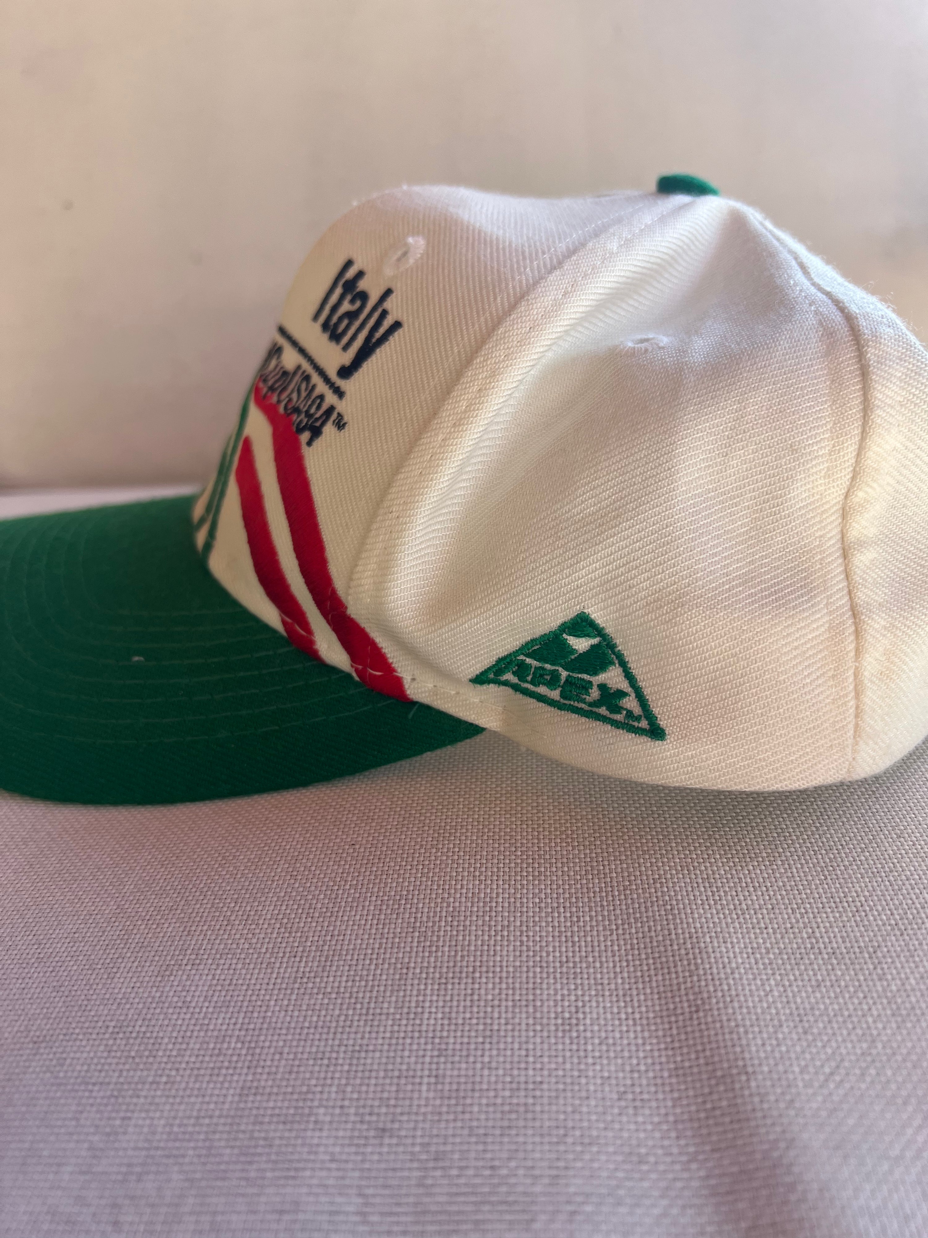 Vintage Italy USA World Cup ‘94 Snapback Hat-Olive & York