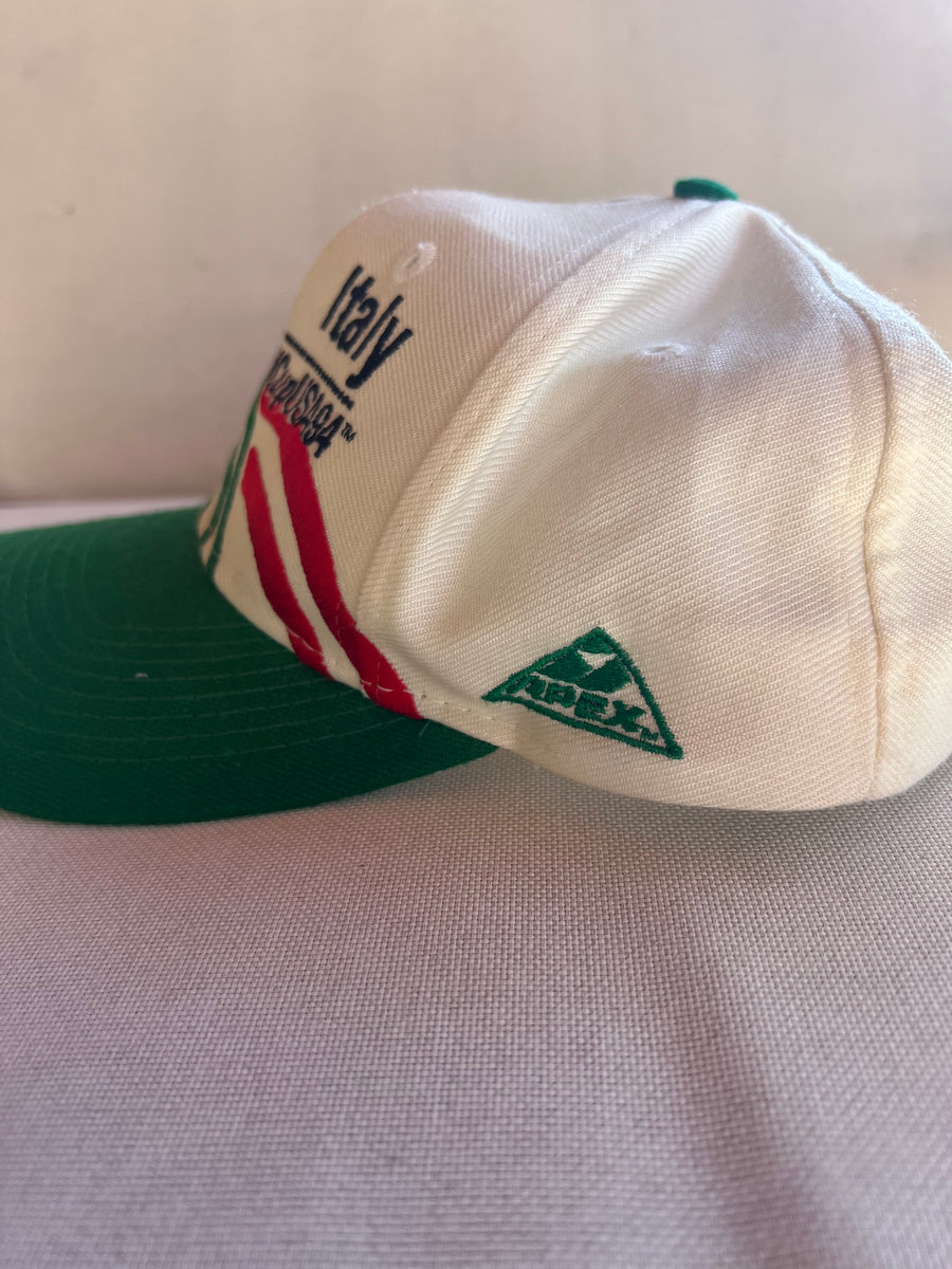 Vintage Italy USA World Cup ‘94 Snapback Hat-Olive & York