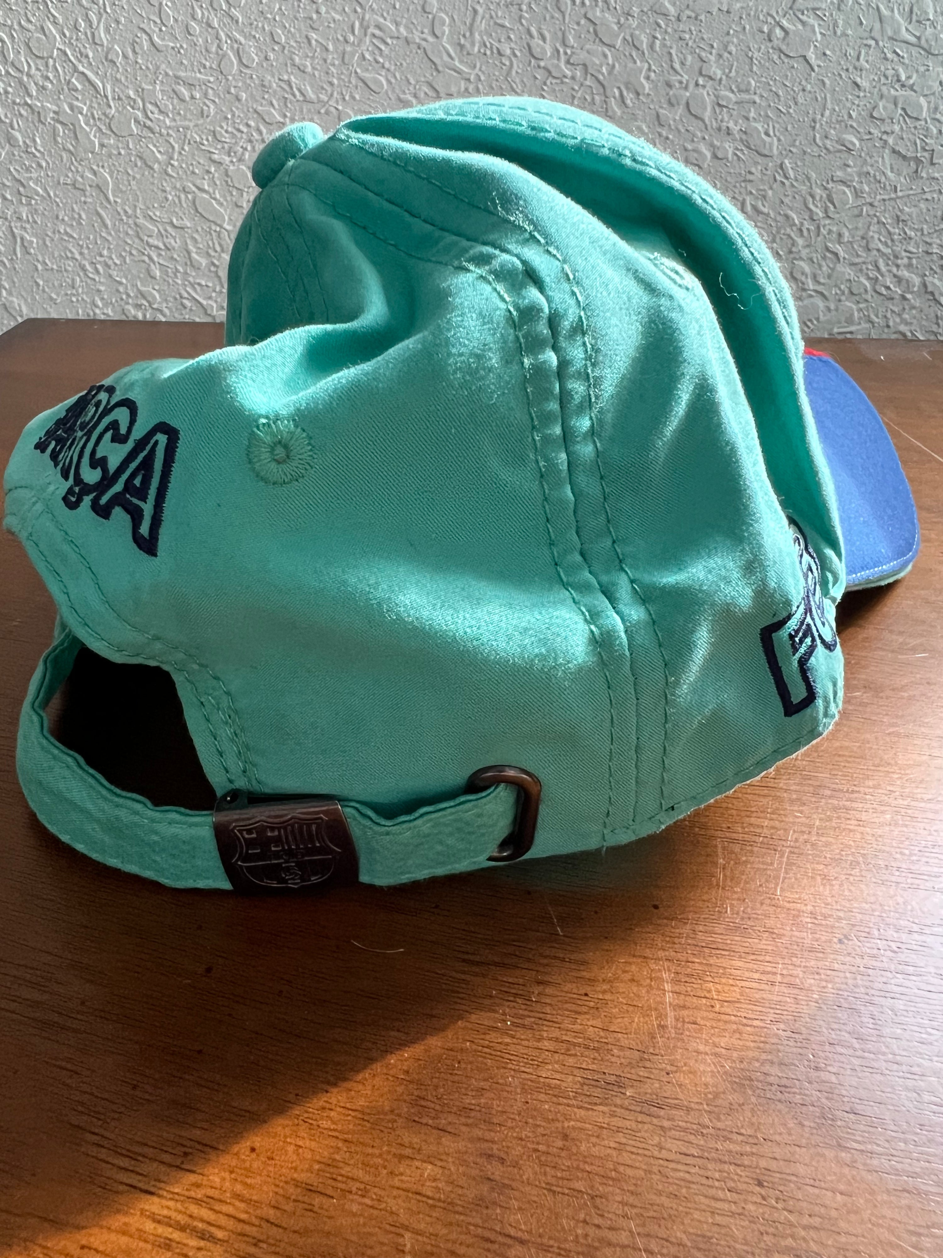 Barcelona Retro Strapback Cap-Olive & York