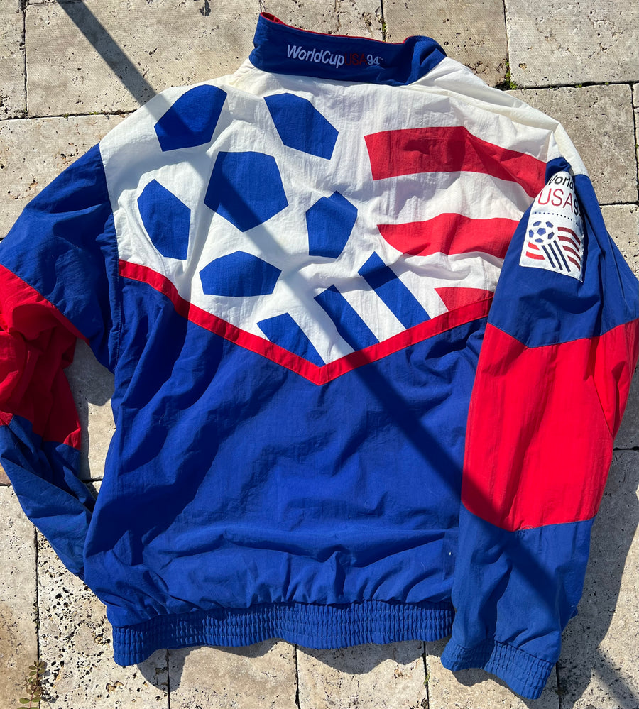 Vintage 1994 World Cup USA '94 Snickers Windbreaker Jacket-Olive & York