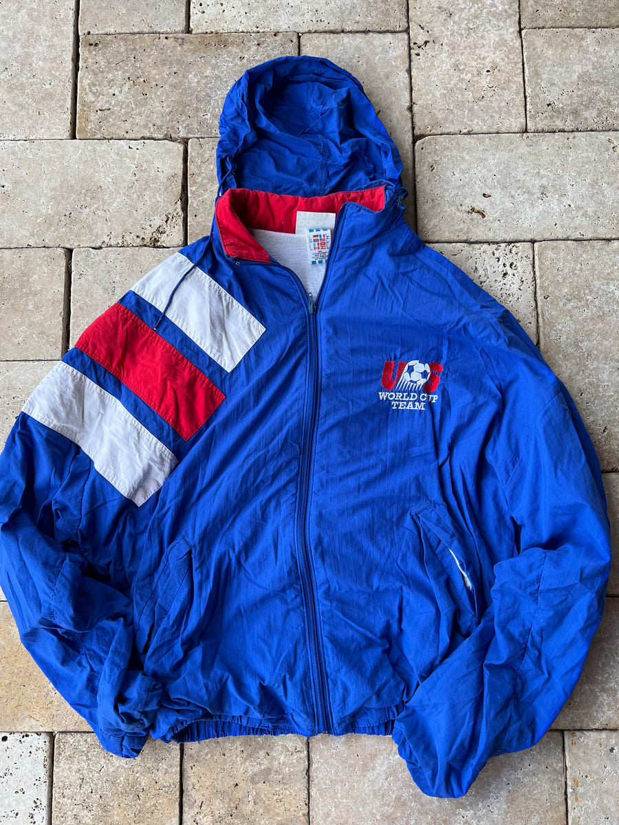 1994 US World Cup Team Large Hooded Jacket-Olive & York