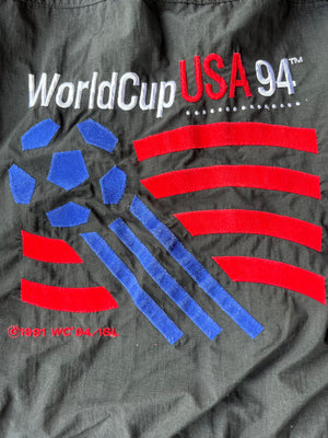 1994 USA World Cup Large Light Hooded Jacket-Olive & York