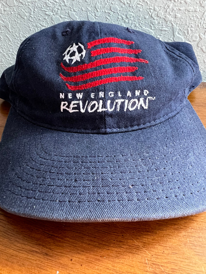 New England Revolution Vintage Snapback Cap-Olive & York