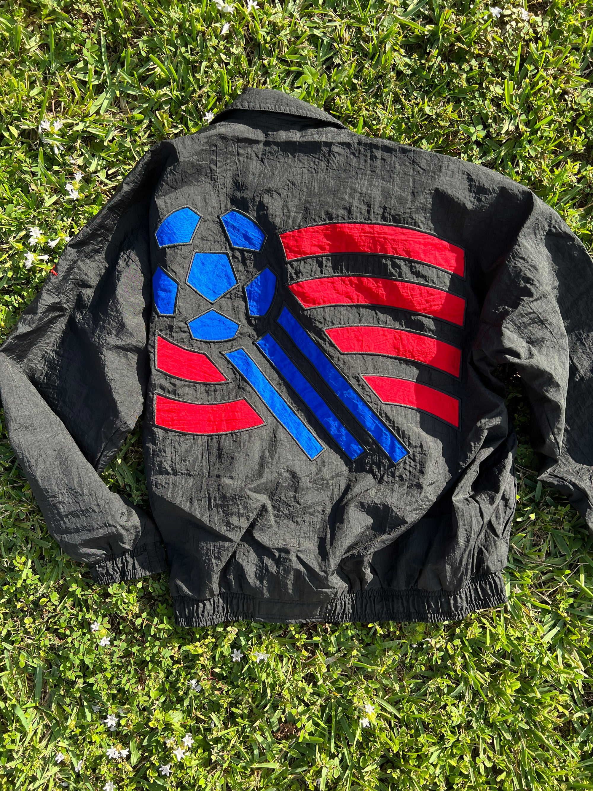 Vintage 1994 World Cup USA '94 Apex Windbreaker Jacket-Olive & York