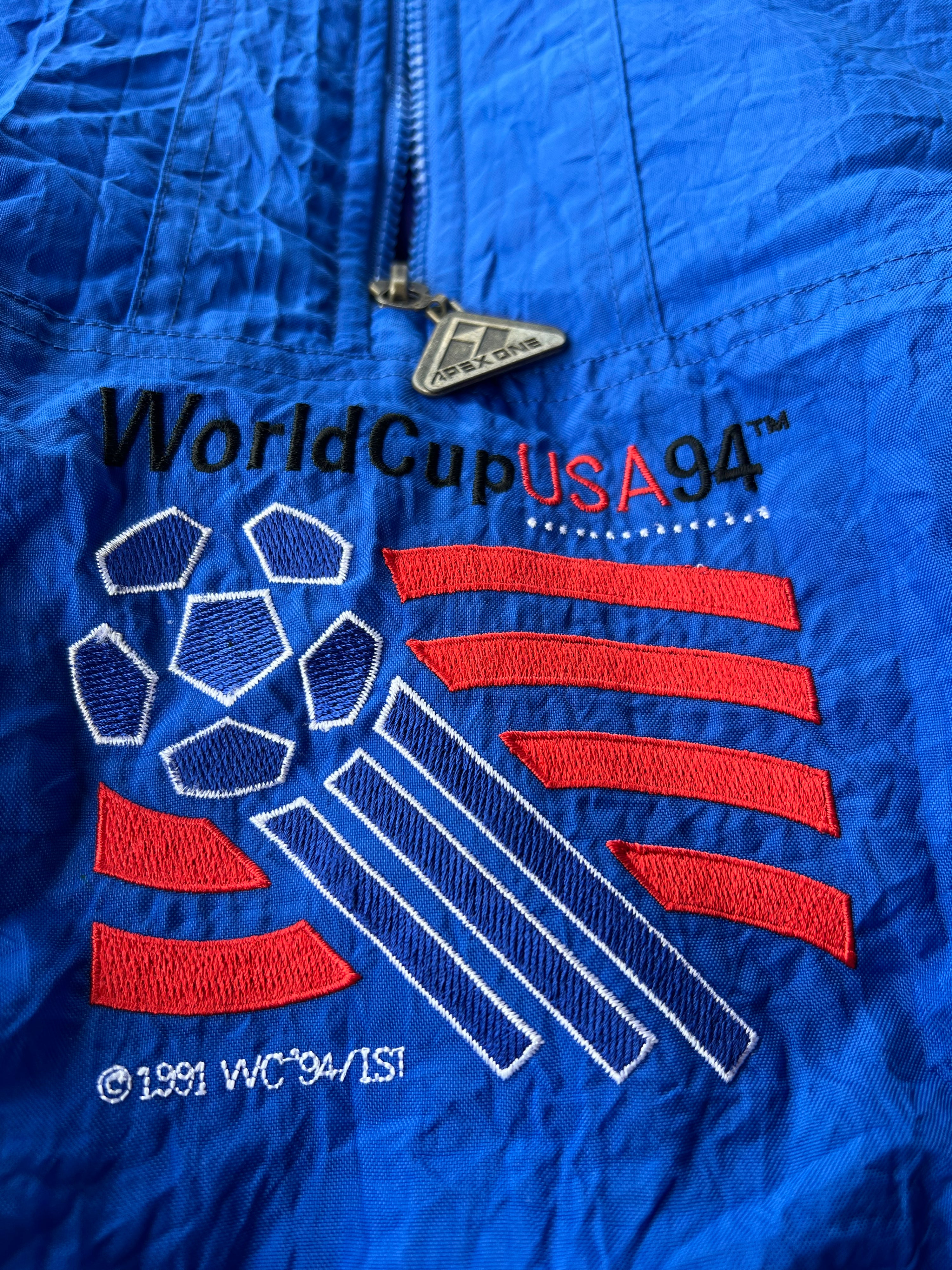Vintage 1994 USA World Cup Apex Medium Hooded Jacket-Olive & York