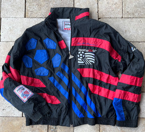 Vintage Black 1994 USA World Cup Apex Large Jacket-Olive & York