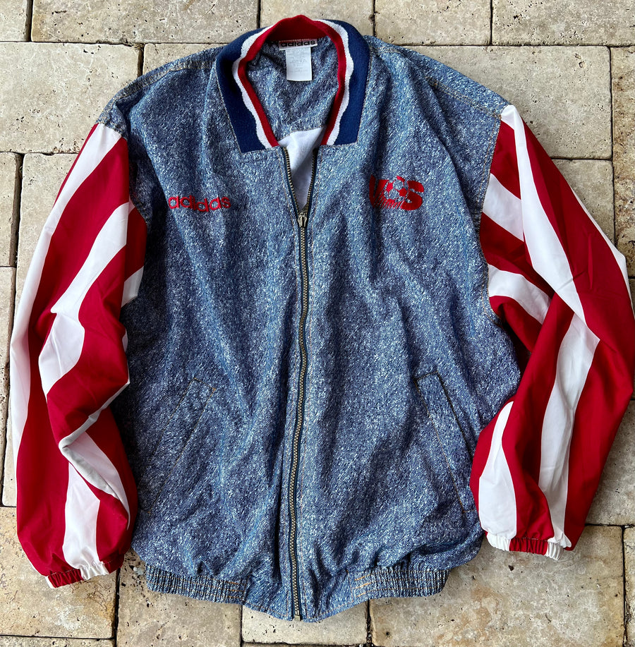 Vintage 1994 World Cup Adidas USA Médium Jacket-Olive & York