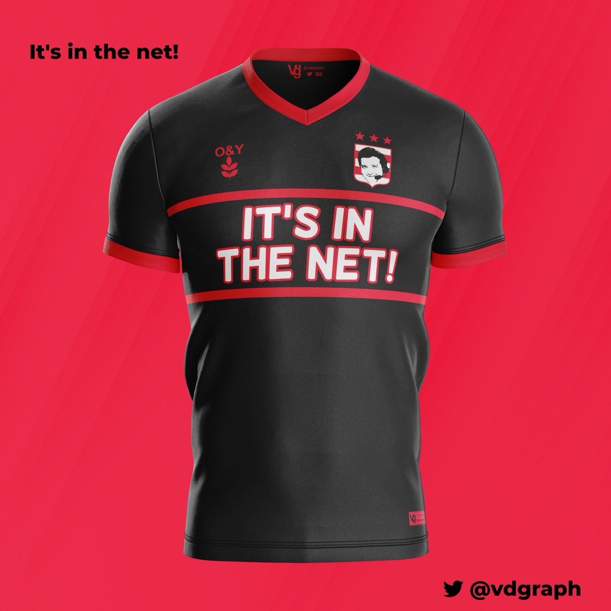 'It's In The Net' Charity Jersey-Olive & York