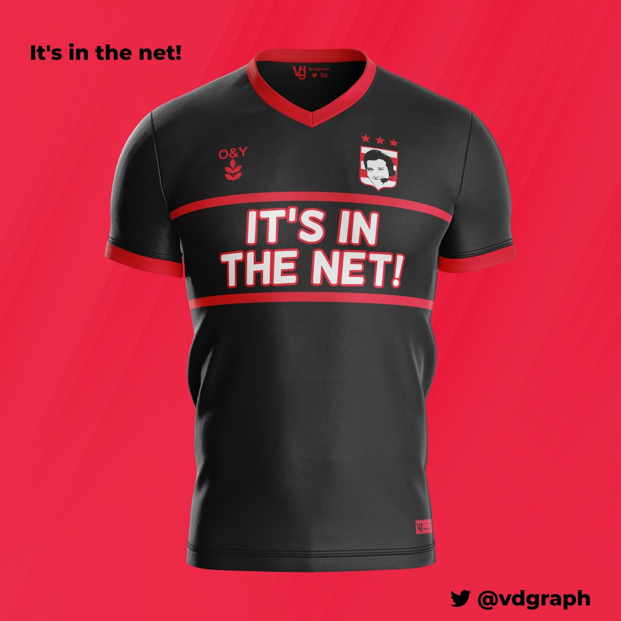 'It's In The Net' Charity Jersey-Olive & York