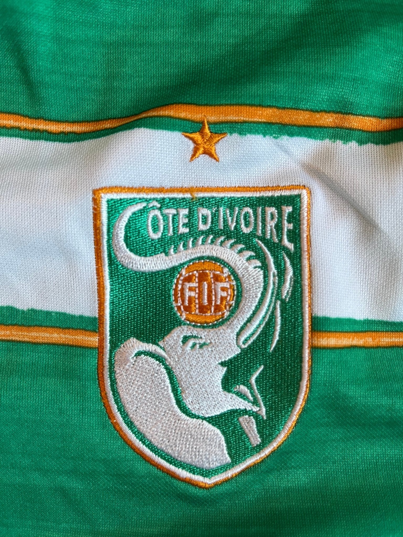Ivory Coast Vintage 2010 Away Jersey - Size XL-Olive & York