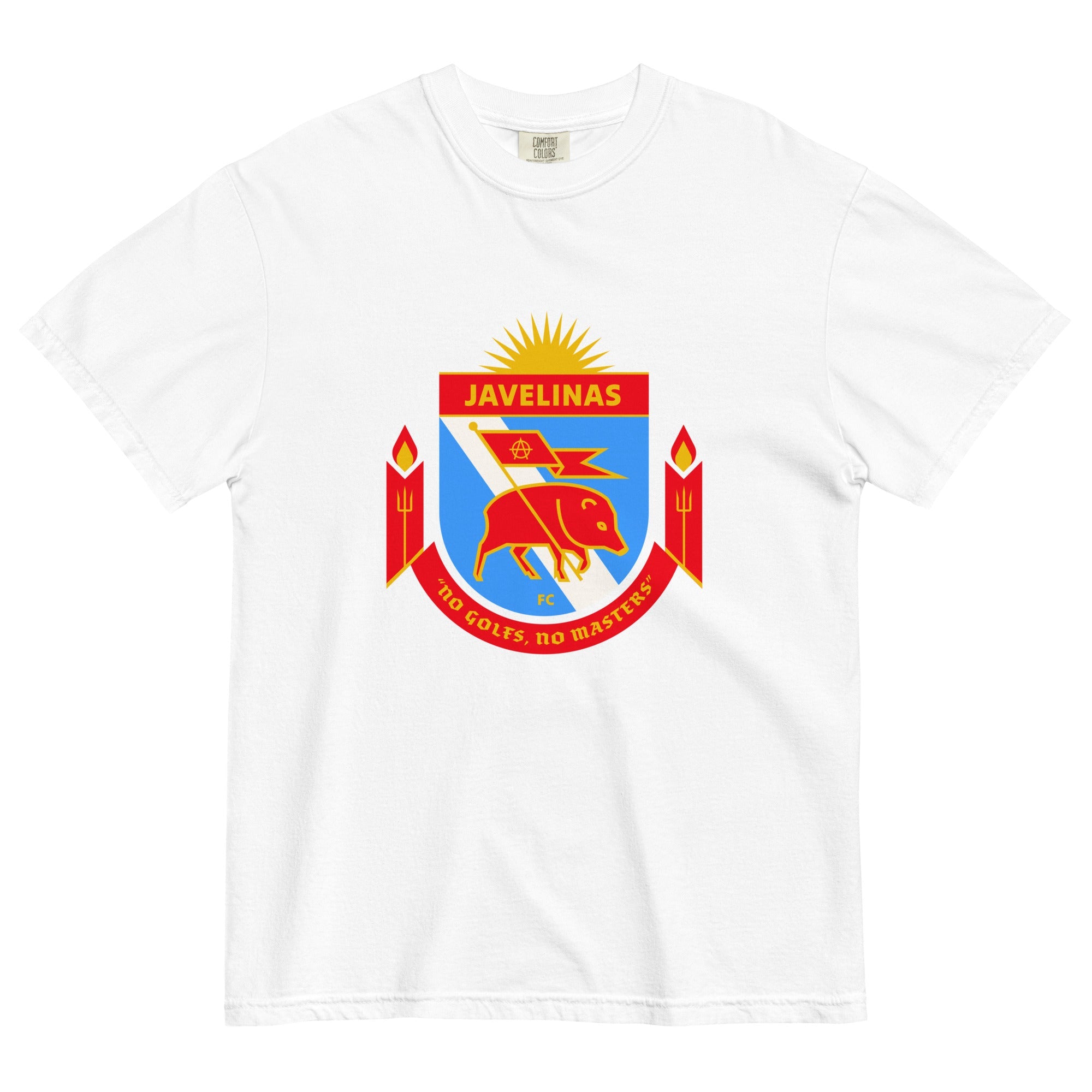 Javelinas FC Unisex Garment-Dyed Heavyweight T-shirt-Olive & York