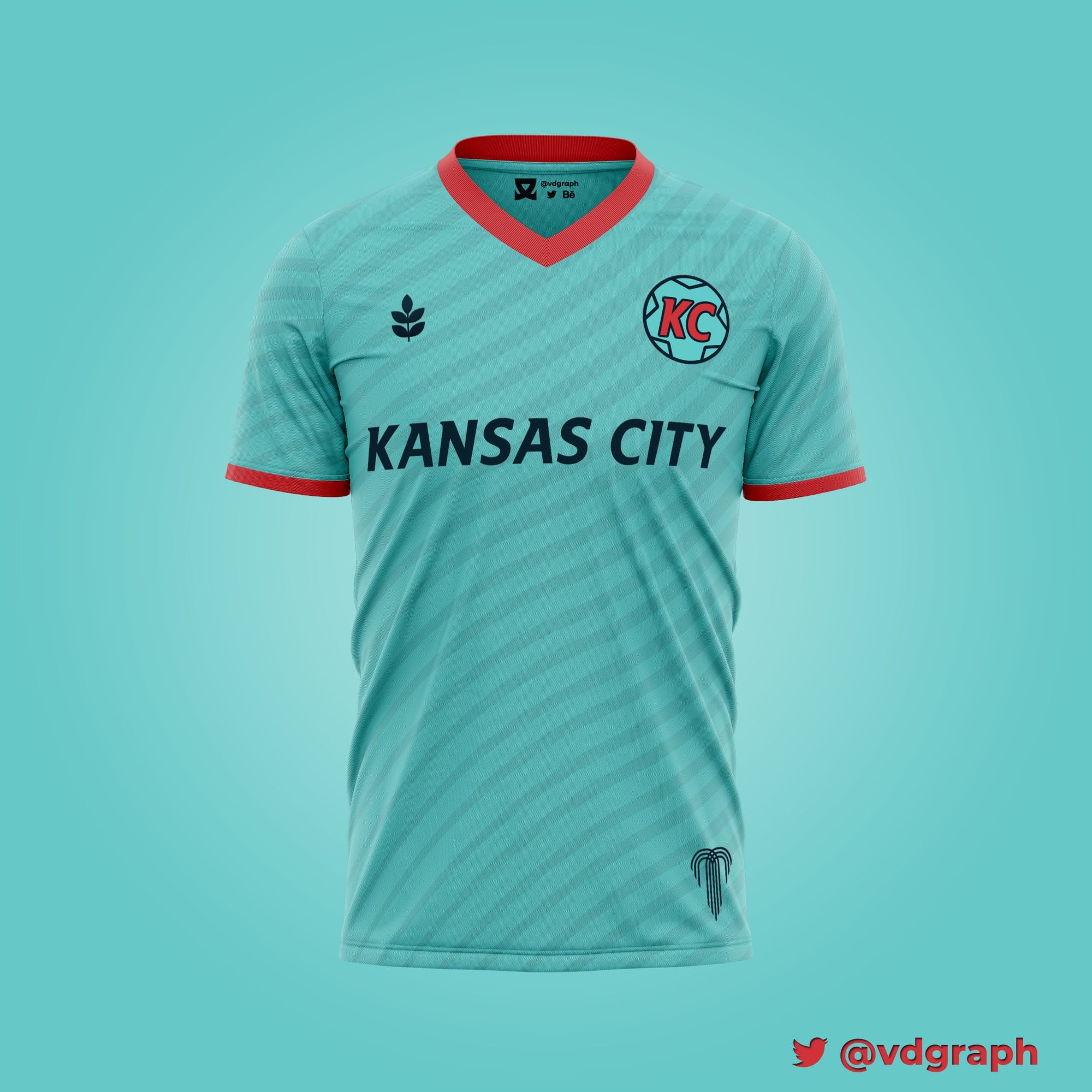 Kansas City Teal Jersey-Olive & York