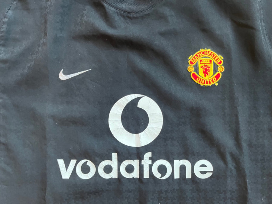 Manchester United Vintage 2004 Away Kit - Size XL-Olive & York