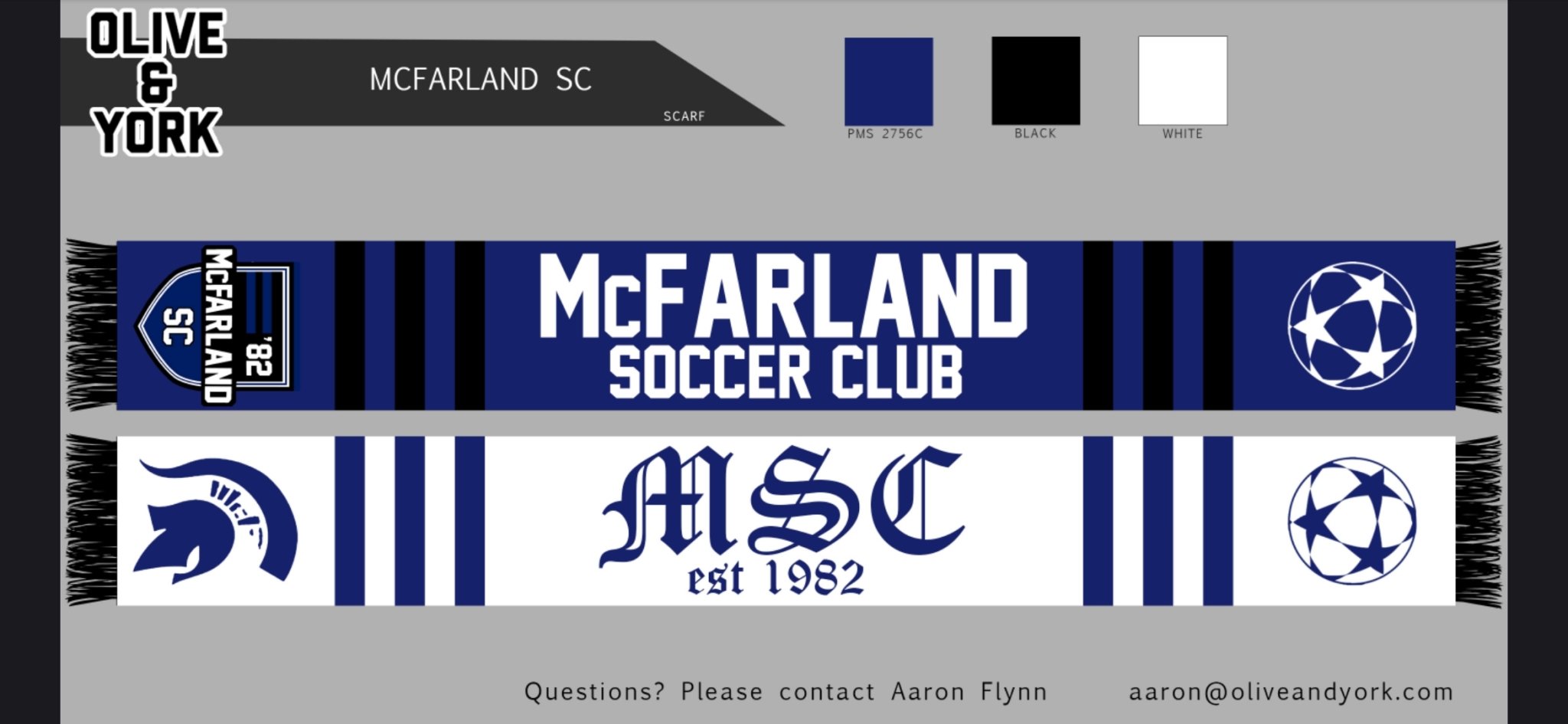McFarland Scarves-Olive & York