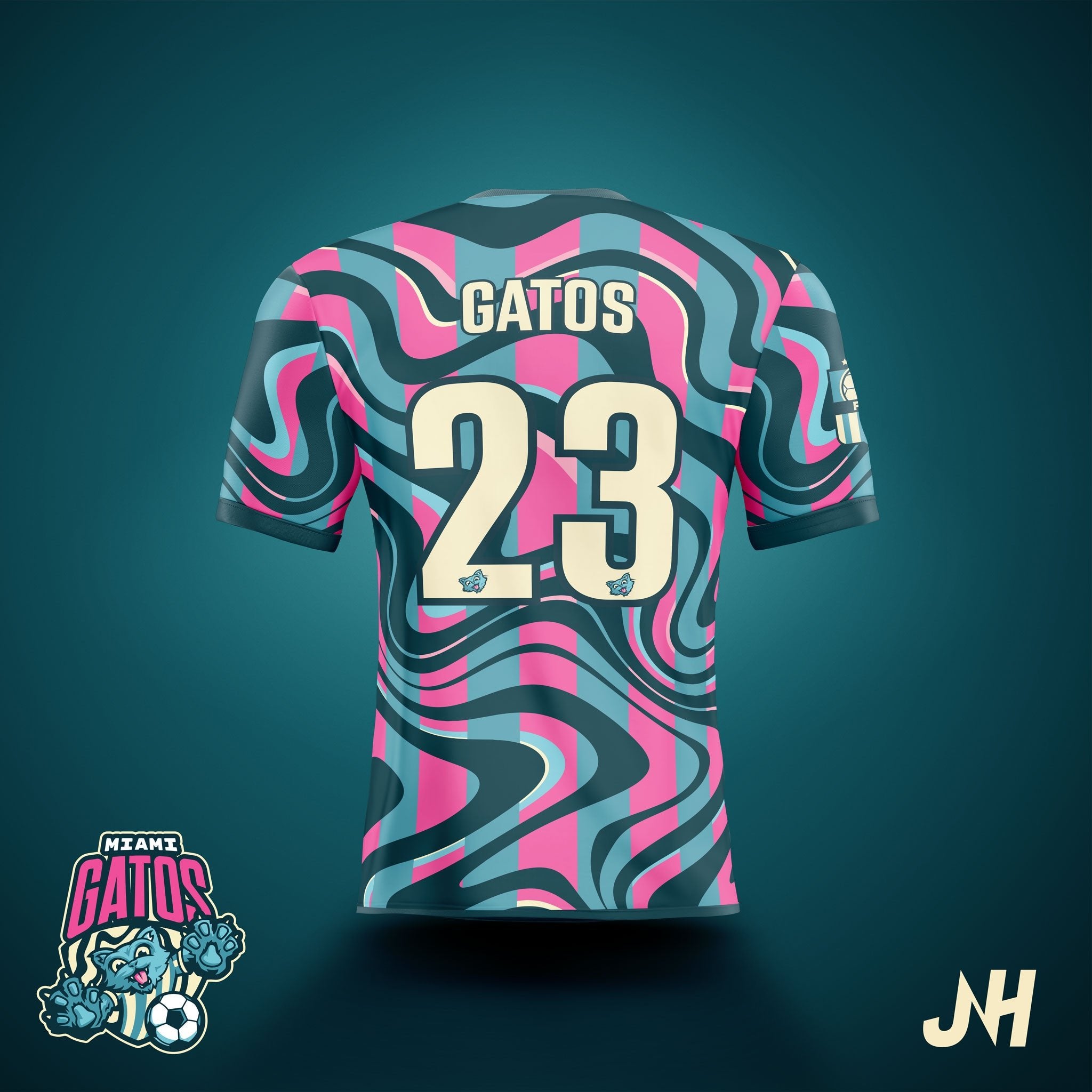 Miami Gatos Away Jersey-Olive & York