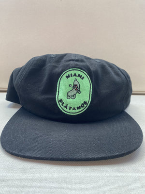 Miami Plátanos Black Snapback Hat-Olive & York
