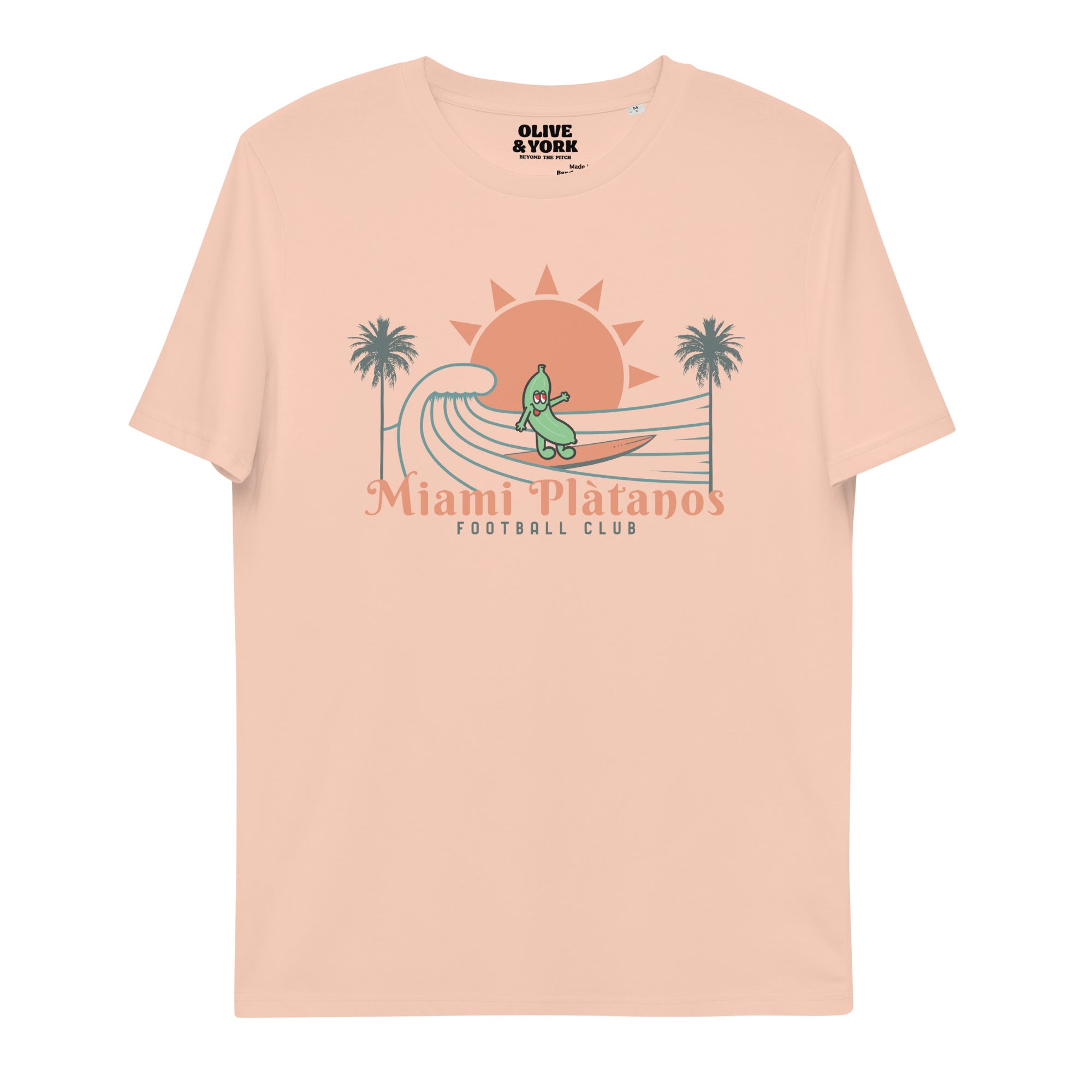 Miami Plátanos Unisex Organic Cotton T-shirt-Olive & York
