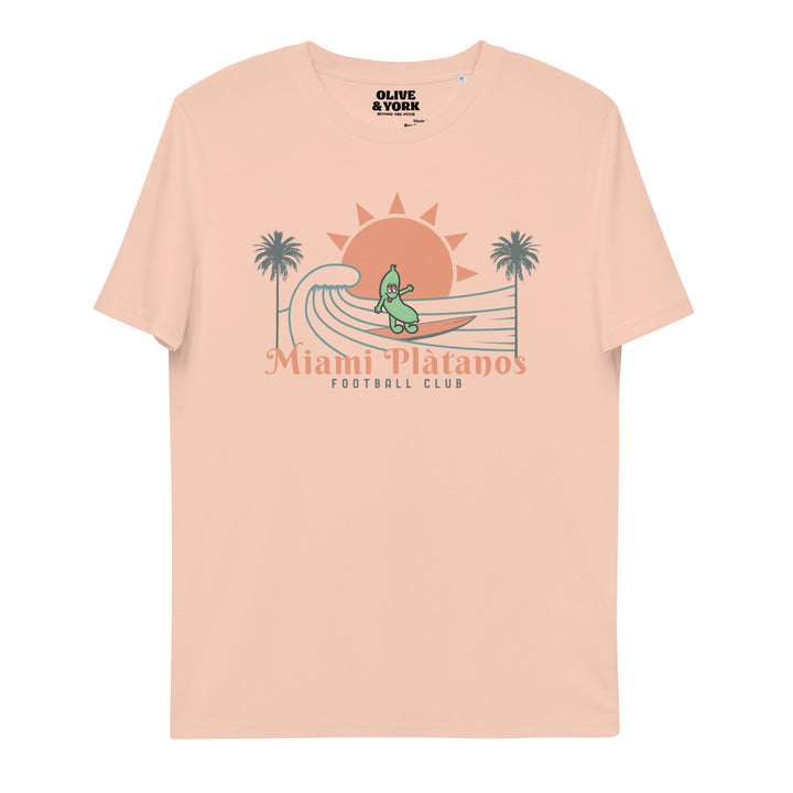 Miami Plátanos Unisex Organic Cotton T-shirt-Olive & York