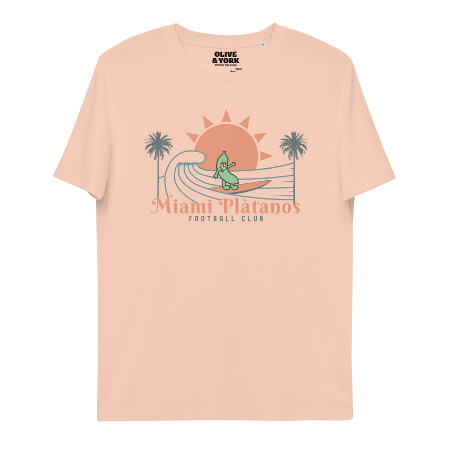 Miami Plátanos Unisex Organic Cotton T-shirt-Olive & York